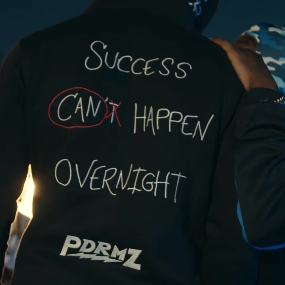 PDRMZ “Success Can Happen Overnight” Hoodie XL | Sold Out | Music Video